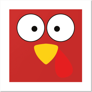 Turkey Face Costume T-Shirt Posters and Art